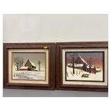 2 Prints - signed H. Hargrove
