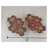 2cnt Flower Candle Holders