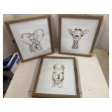 Framed Animal Wall Decor