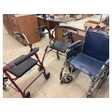 2 Walkers & Wheel Chair Lot