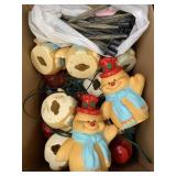 Plastic Snowman Christmas Light Up Decor