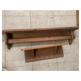 2cnt Wooden Shelves