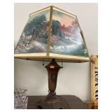 Metal base table lamp