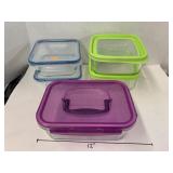 5cnt Glass Containers