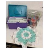 Sewing box, toys, misc