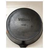 Wardway cast iron skillet