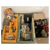 Tackle box and fishing items