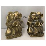 2cnt Metal Flower Bookends