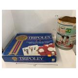 Tripoley and brick toys