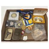 Hickok cufflinks, Belt Buckles, Patches, Misc