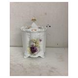 Vntg German porcelain biscuit jar
