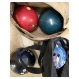 4 bowling balls