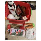 Tote of Christmas items