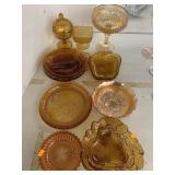 Orange colored dishes