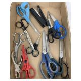 Scissors and stapler