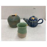 Signed Pottery pieces