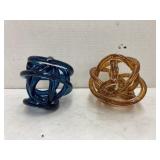 Hand blown glass abstract figures