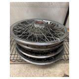 Vntg Pontiac spoked wheel covers (set of 4)