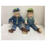 Pair of John Deere dolls