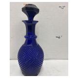 Blue Glass Decanter