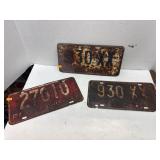 3 Vintage Plates