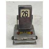 Vintage Mechanical Desk Calendar - working