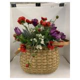Basket with flowers