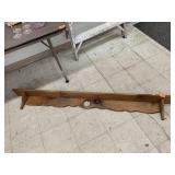 Long wooden shelf