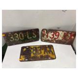 Vintage License Plates