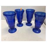 Anchor Hocking Cobalt Blue parfait glasses