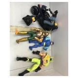 3 Batman Figures and Aquaman