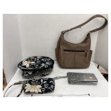 Brown leather purse, Vera Bradley bags, & wallet