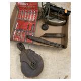 Vntg Pulley, Snap-on wrenches, misc