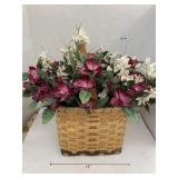Basket with flowers