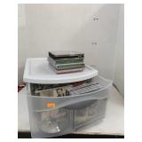 Storage drawer with cds