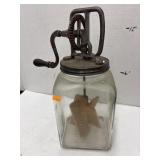 Glass Butter Churn