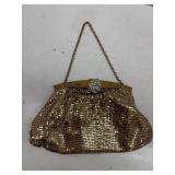 Whiting & Davis Co. Gold Mesh Metal Evening Bag