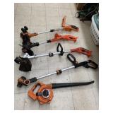 4cnt Weed Eaters and Blower, no batteries