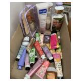 Lotions, all partly used