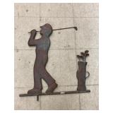 Copper golf figure
