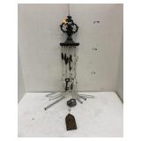 Cast iron & glass key wind chime