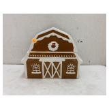 Red Shed ceramic barn cookie jar