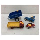 Ertl Ford wagon, Coca-Cola truck & Bug, & truck