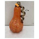 Hand blown glass gourd