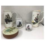 Norman Rockwell Group beverage cups, Trinket tin