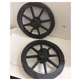 Wooden Wheels Decor