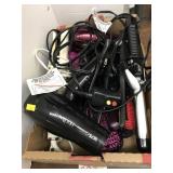 Flat w Hair dryers, Curling Irons, Flat Irons,