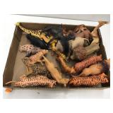 Flat of Plastic animals