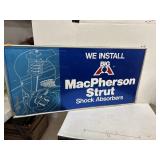 Metal BigA MacPherson Strut Sign