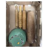 Enamelware Bowl & Wooden Rolling Pins